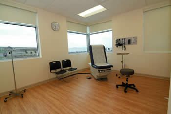 wide view of patient waiting room